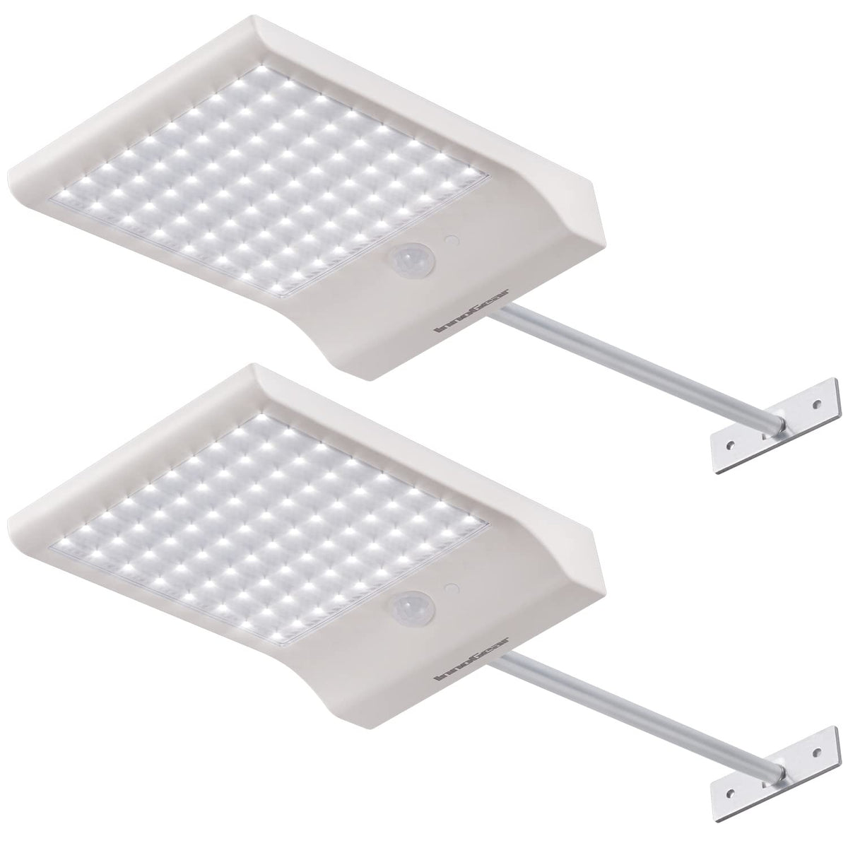 InnoGear 80-LED solar gutter light, bright outdoor illumination for driveways and entrances.