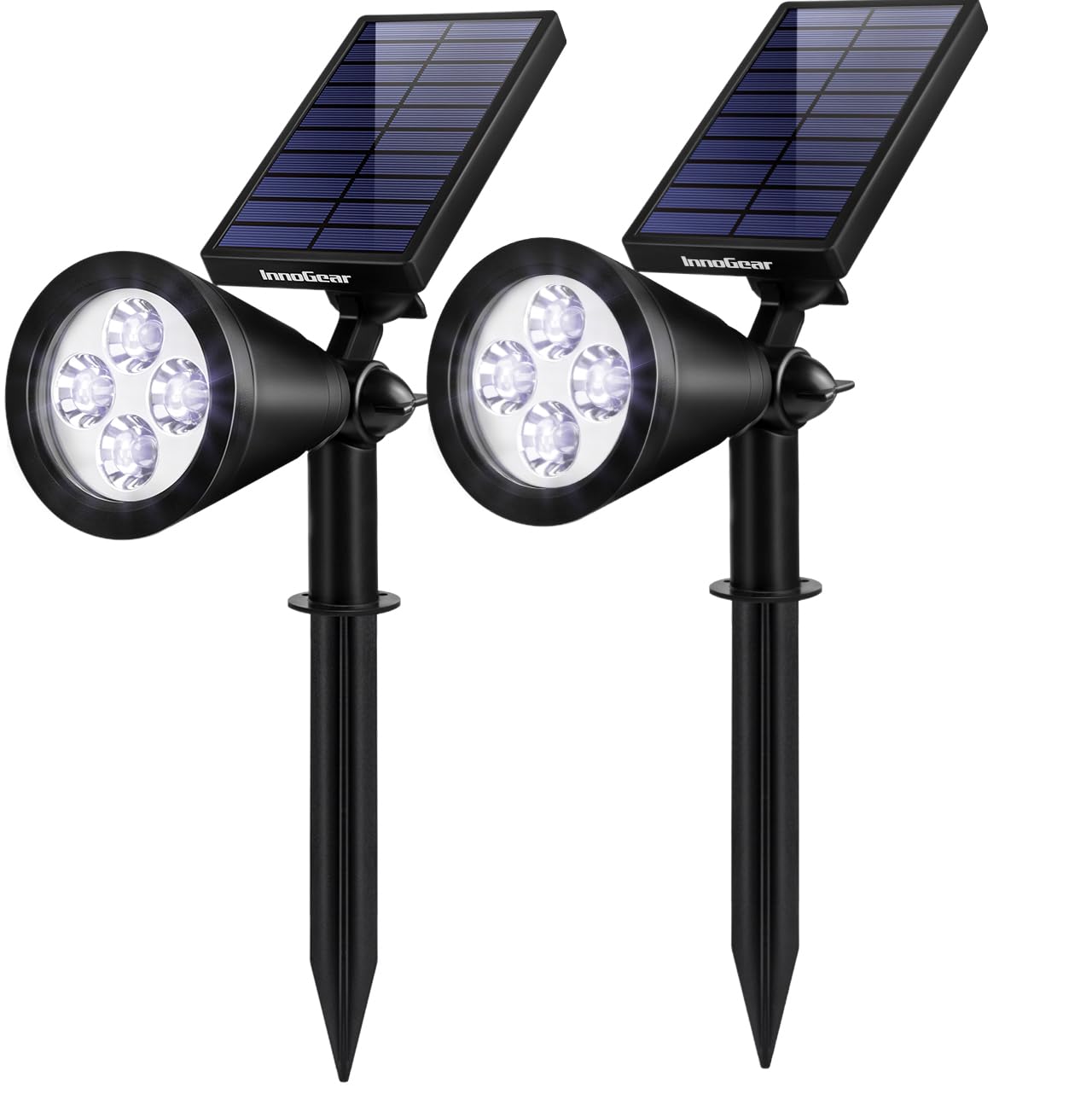 InnoGear solar lights with adjustable panel brighten outdoor spaces by capturing sun at the best angle.