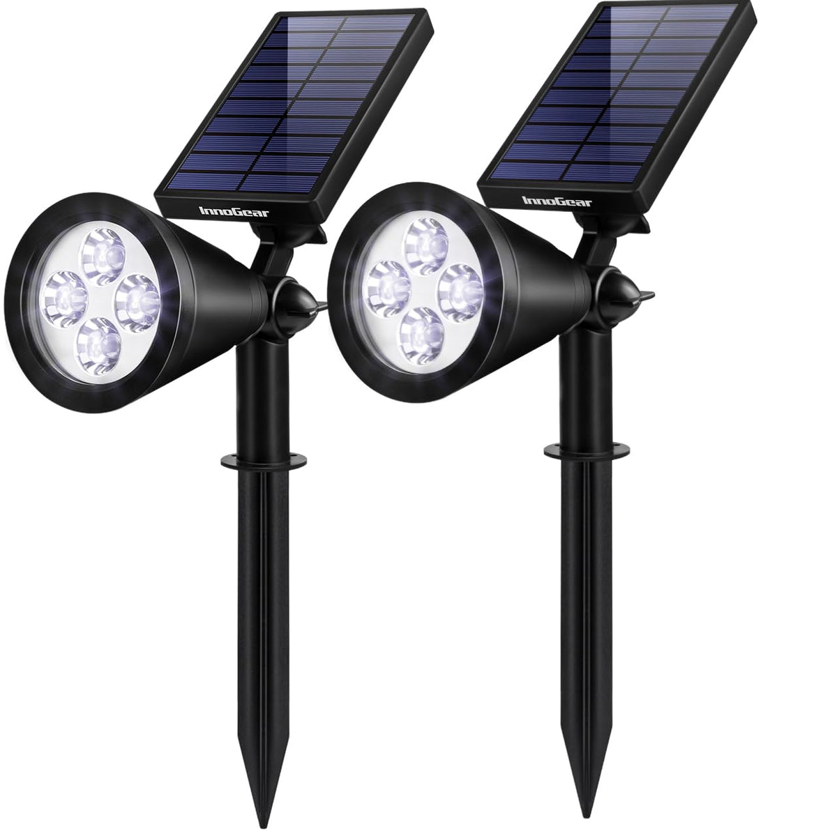 InnoGear solar lights with adjustable panel brighten outdoor spaces by capturing sun at the best angle.