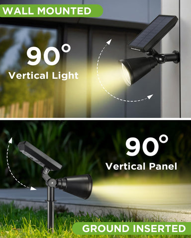 InnoGear solar light ground stake installation for easy setup.
