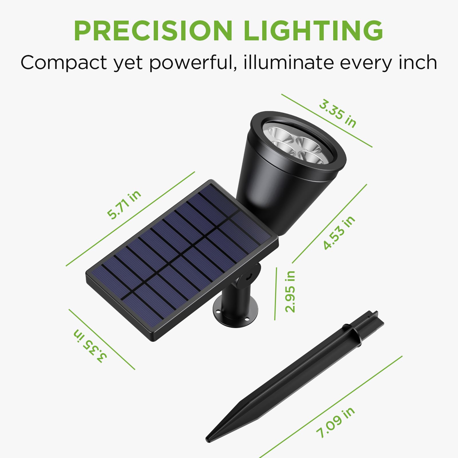 InnoGear auto on/off feature activates at dusk for effortless lighting.