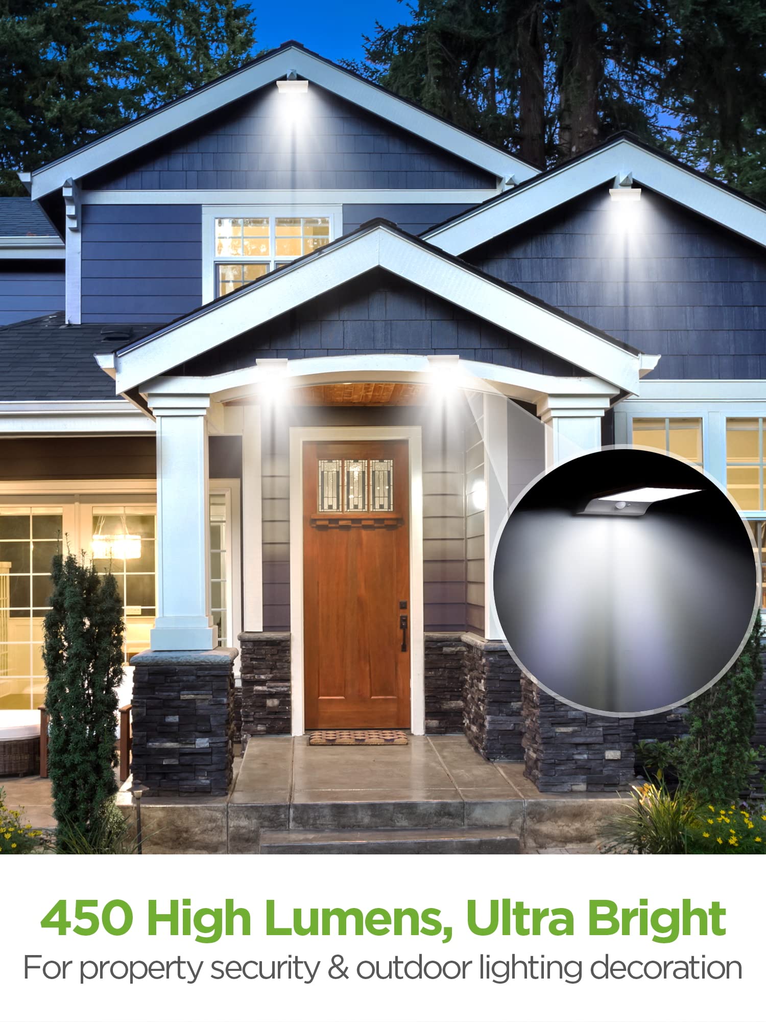 InnoGear 2.5W solar panel, efficient charging for reliable daytime power.