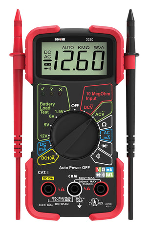 INNOVA 3320 digital display with clear measurement readouts
