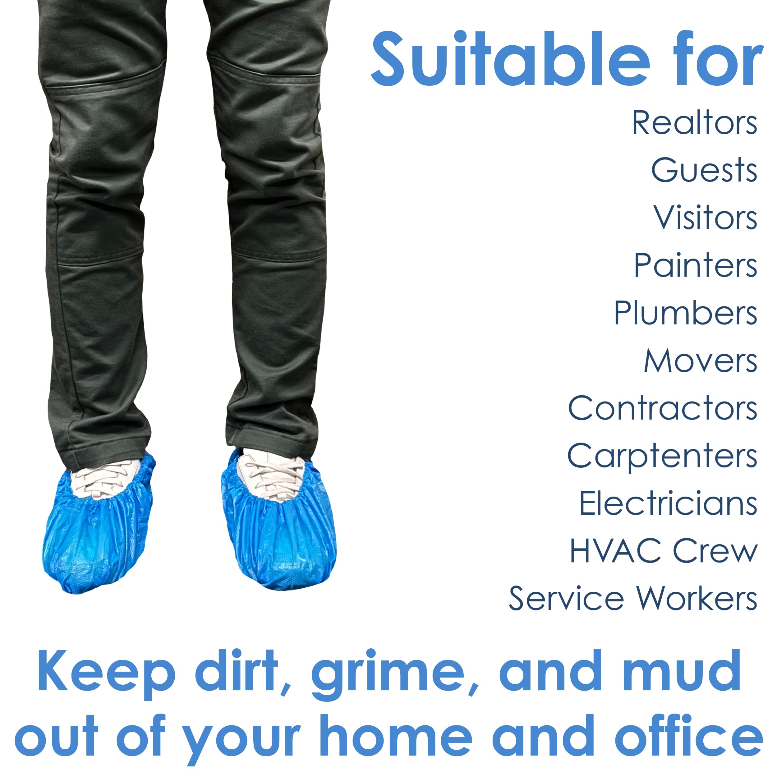 INNOVATIVE HAUS boot covers keep floors clean for real estate, painters, and techs.