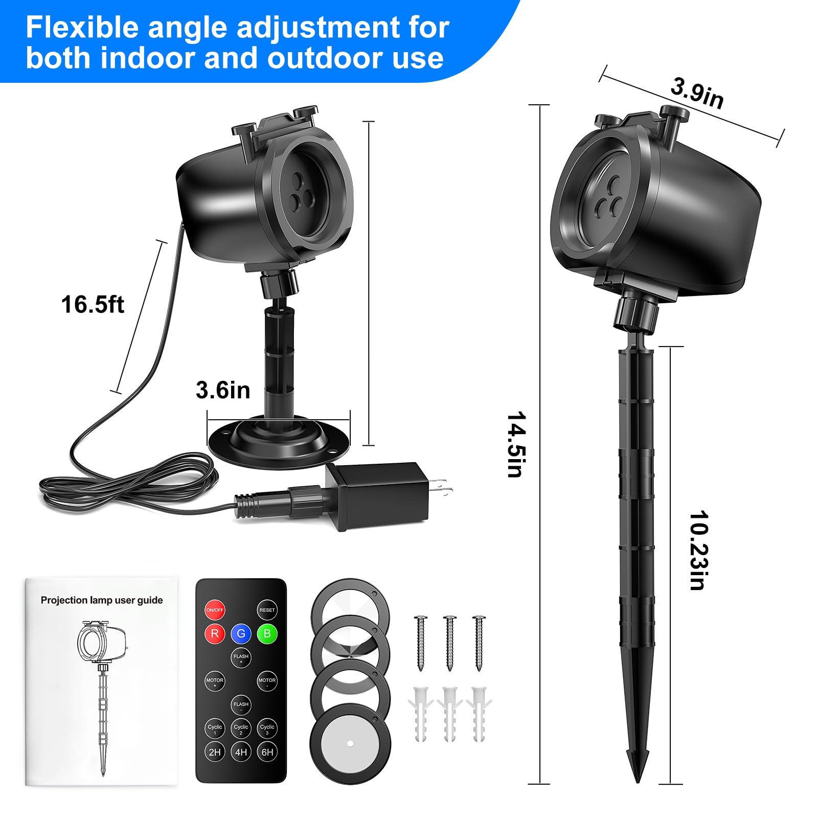 INNOWARMER Easy install with 16.4 ft cord and ground or wall mounting