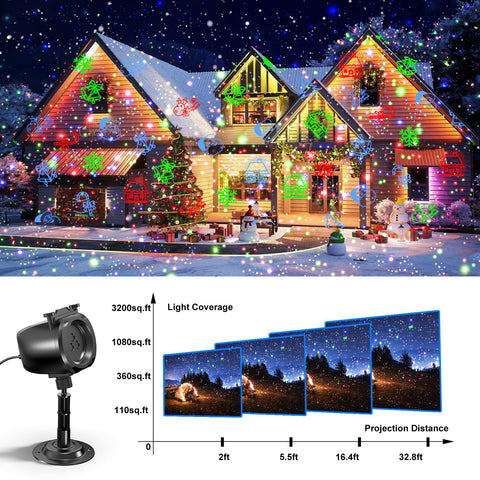 INNOWARMER Firefly points projection enhances garden ambiance from 3200 sq ft away