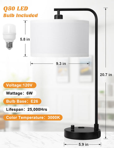Innqoo lamp enhances bedrooms, living rooms, and home offices.
