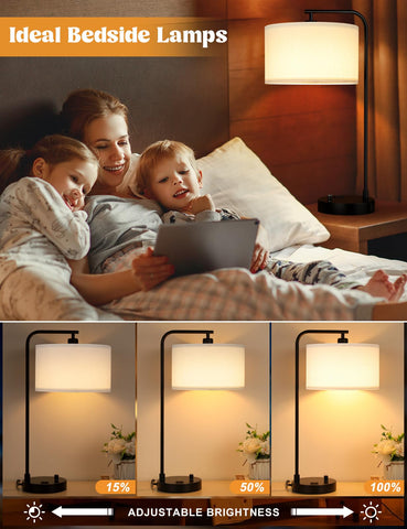 Innqoo beige linen shade adds timeless style to any room.