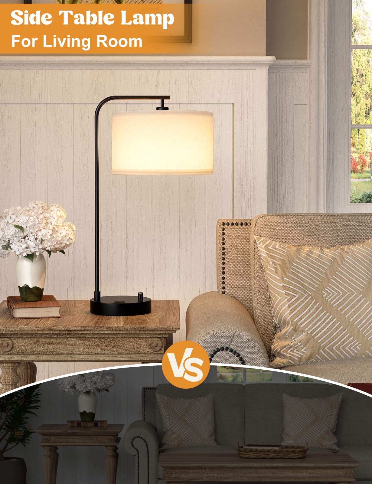 Innqoo energy-efficient LED bulb included for immediate use.
