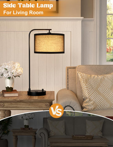 Innqoo energy-efficient LED bulb included for warm glow.