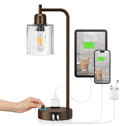 Innqoo giftable brown industrial lamp suitable for festivals and housewarmings