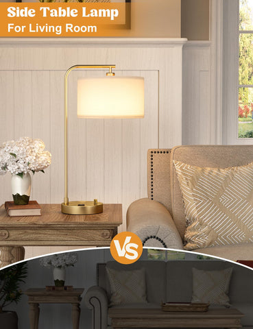 Innqoo gold lamp with rust-proof matte black metal body