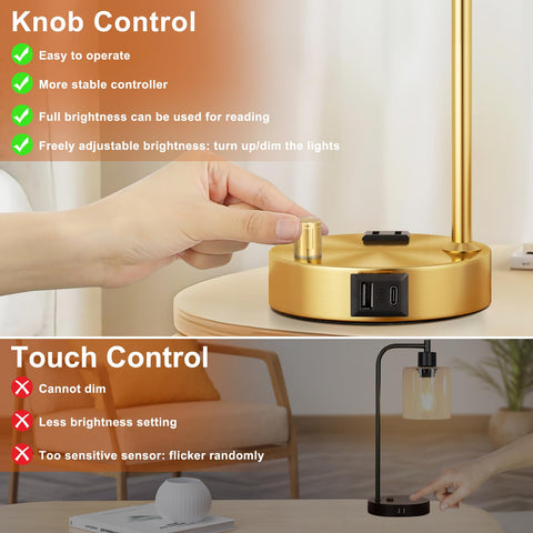 Innqoo lamp features an opal glass shade for soft, eye-friendly illumination.