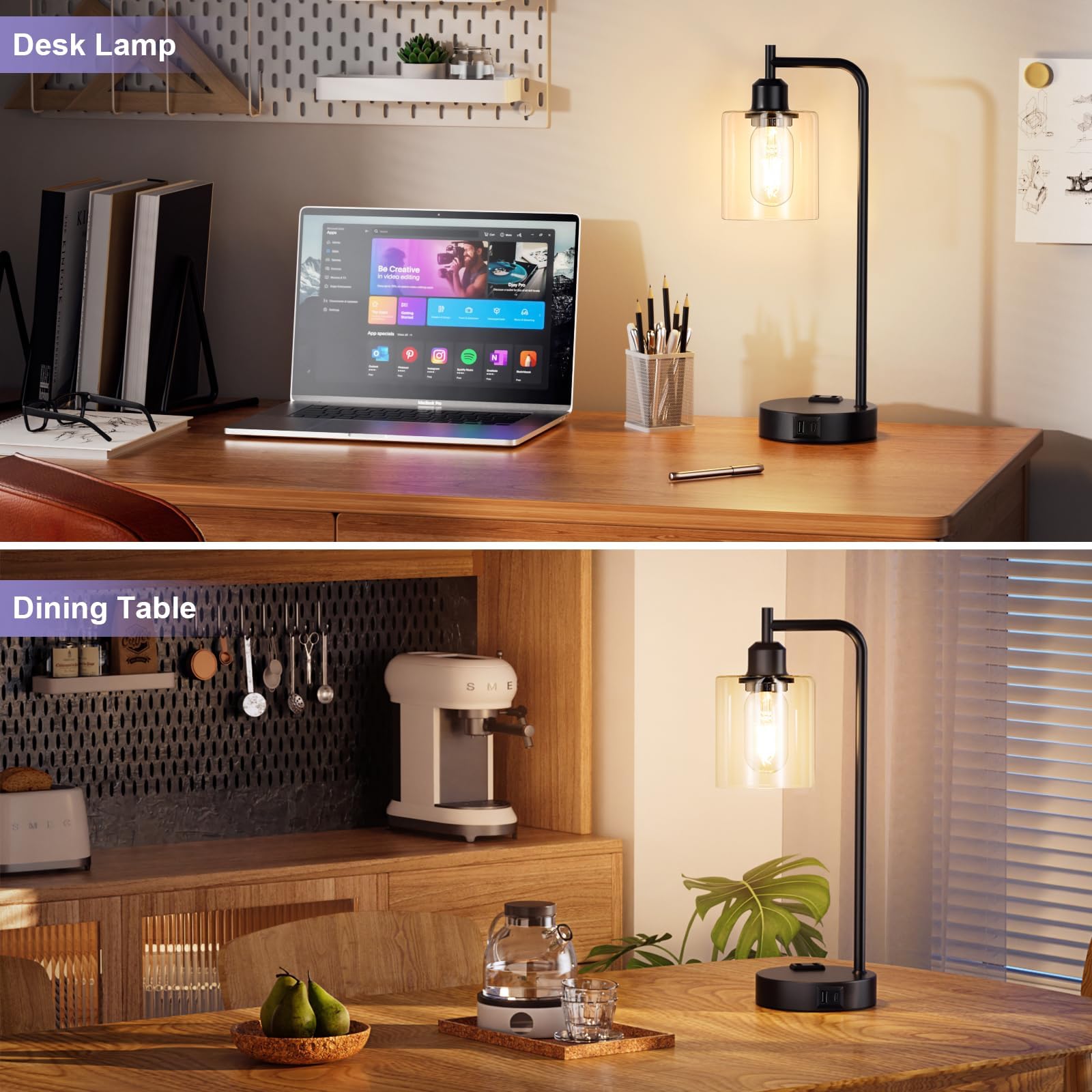 Innqoo bedside setup shown with two bulbs for ambiance