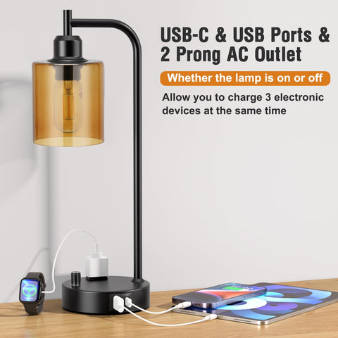 Innqoo two included 6W LED bulbs deliver steady light with long lifespan.