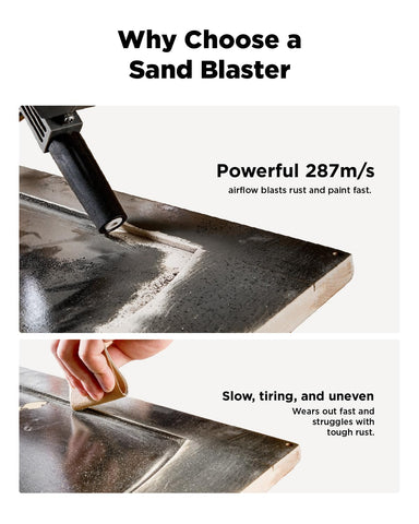 InoKraft 900cc hopper with extension nozzle enables reach for hard-to-reach areas.