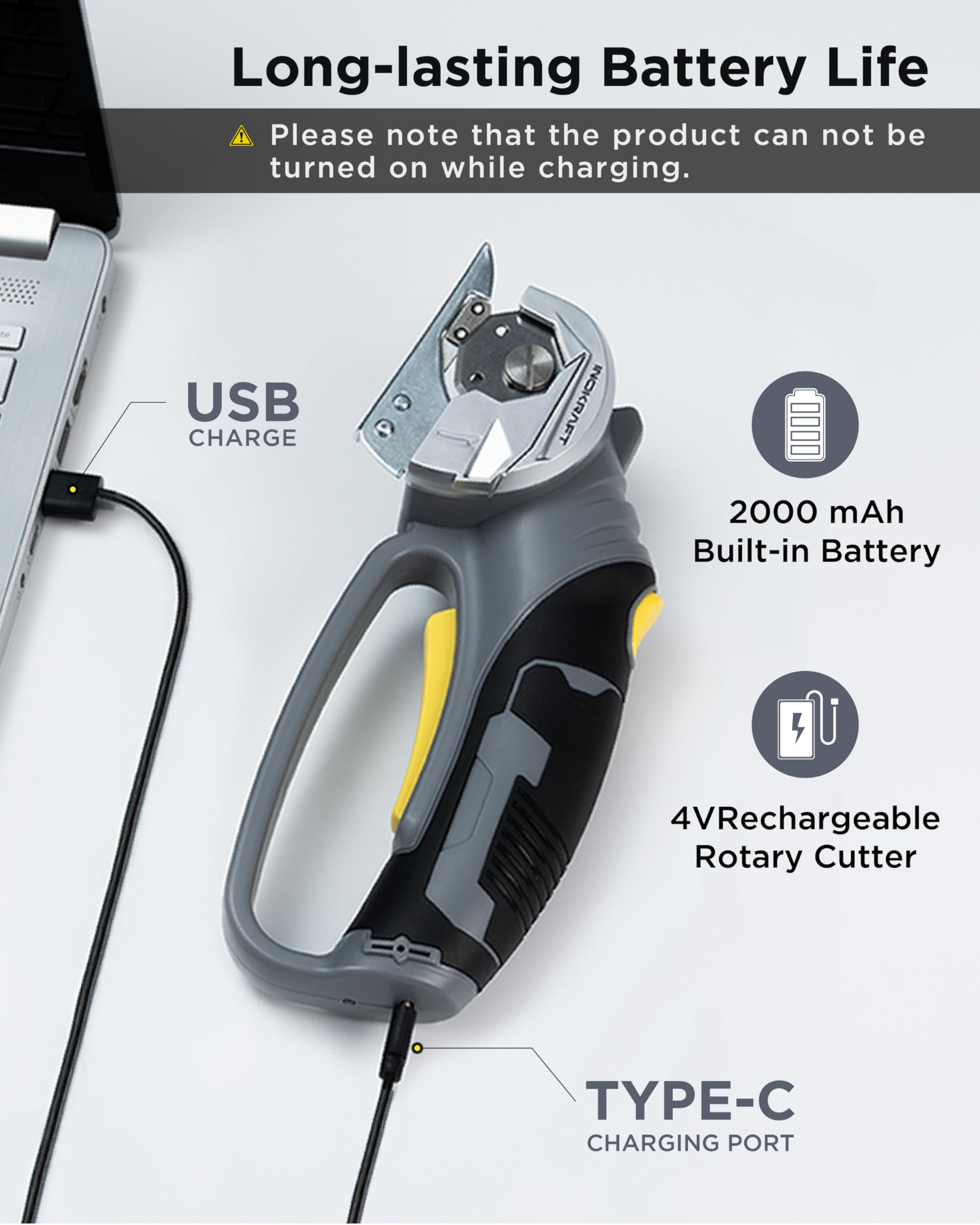 InoKraft Cardboard Cutter cordless design enables portable use