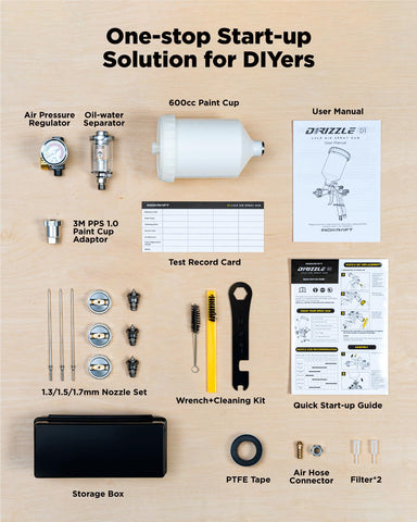 InoKraft D1 LVLP accessories for easy cleaning and maintenance.