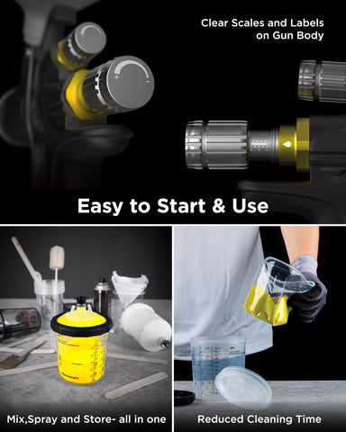 InoKraft D1 LVLP car painting setup promotes even automotive finishes.