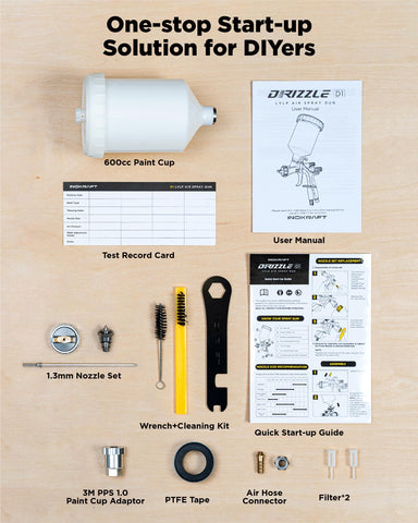 InoKraft D1 LVLP cleaning tools emphasize easy maintenance.