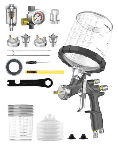 InoKraft D1 LVLP spray gun with precise control for a smooth finish.