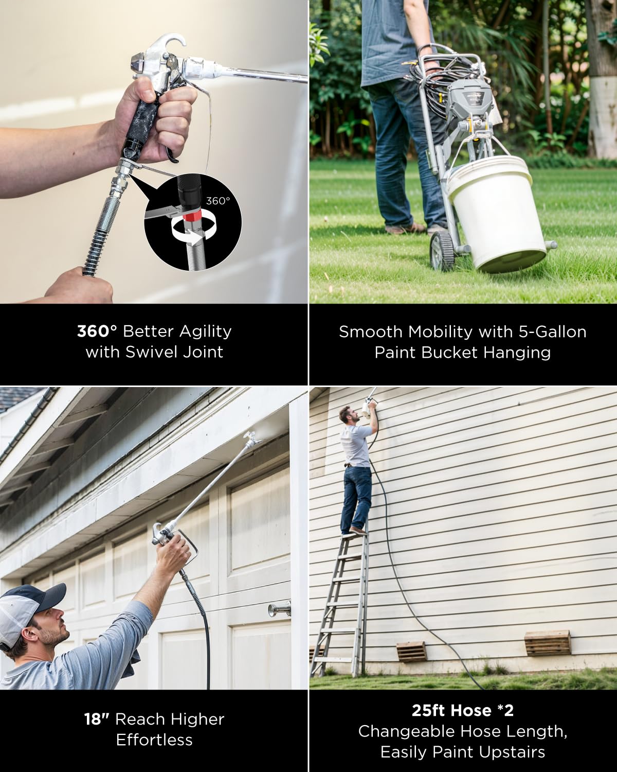 InoKraft MaXpray M3 Flush-Ease valve enables quick cleanup after painting.