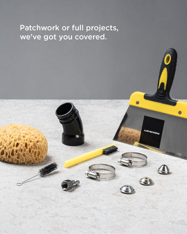 InoKraft TexCraft nozzles 4.5/6/8 mm for diverse textures.