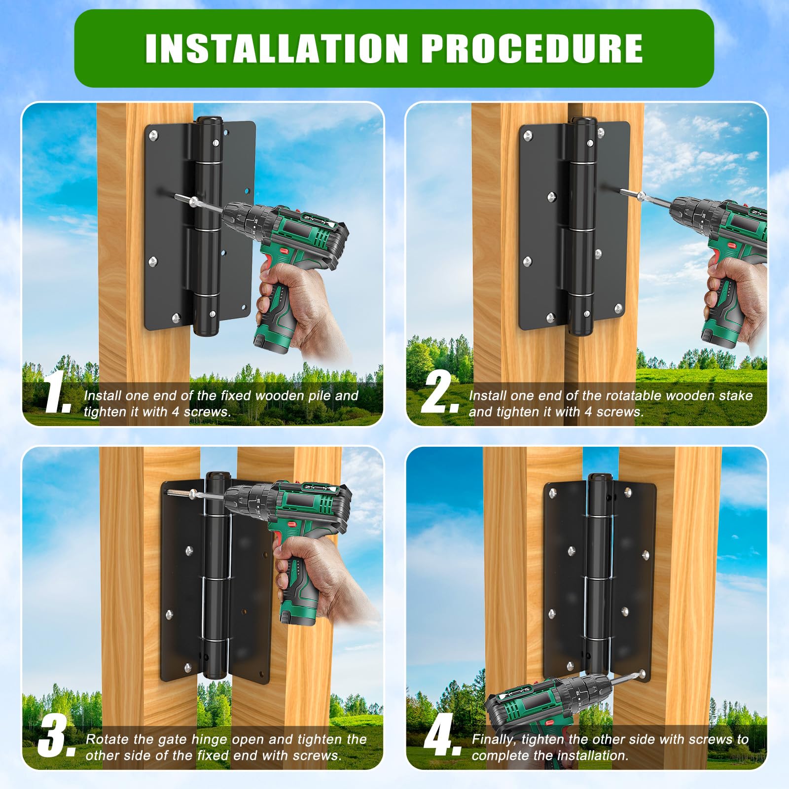 Ideal for driveways, pool enclosures, and garden partitions.