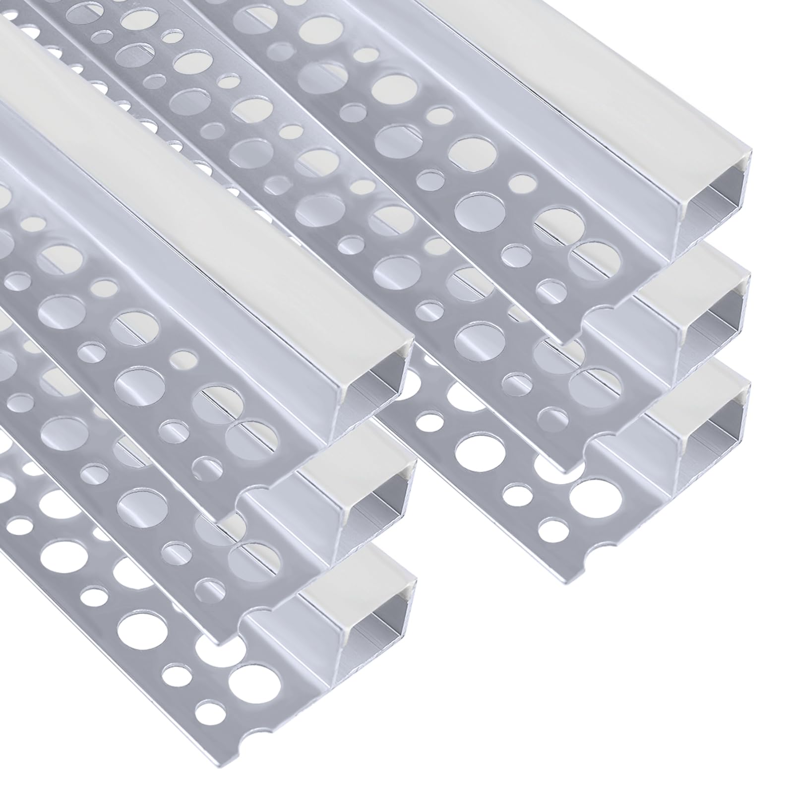 inShareplus plaster-in LED channel assembly view shows seamless edge lighting