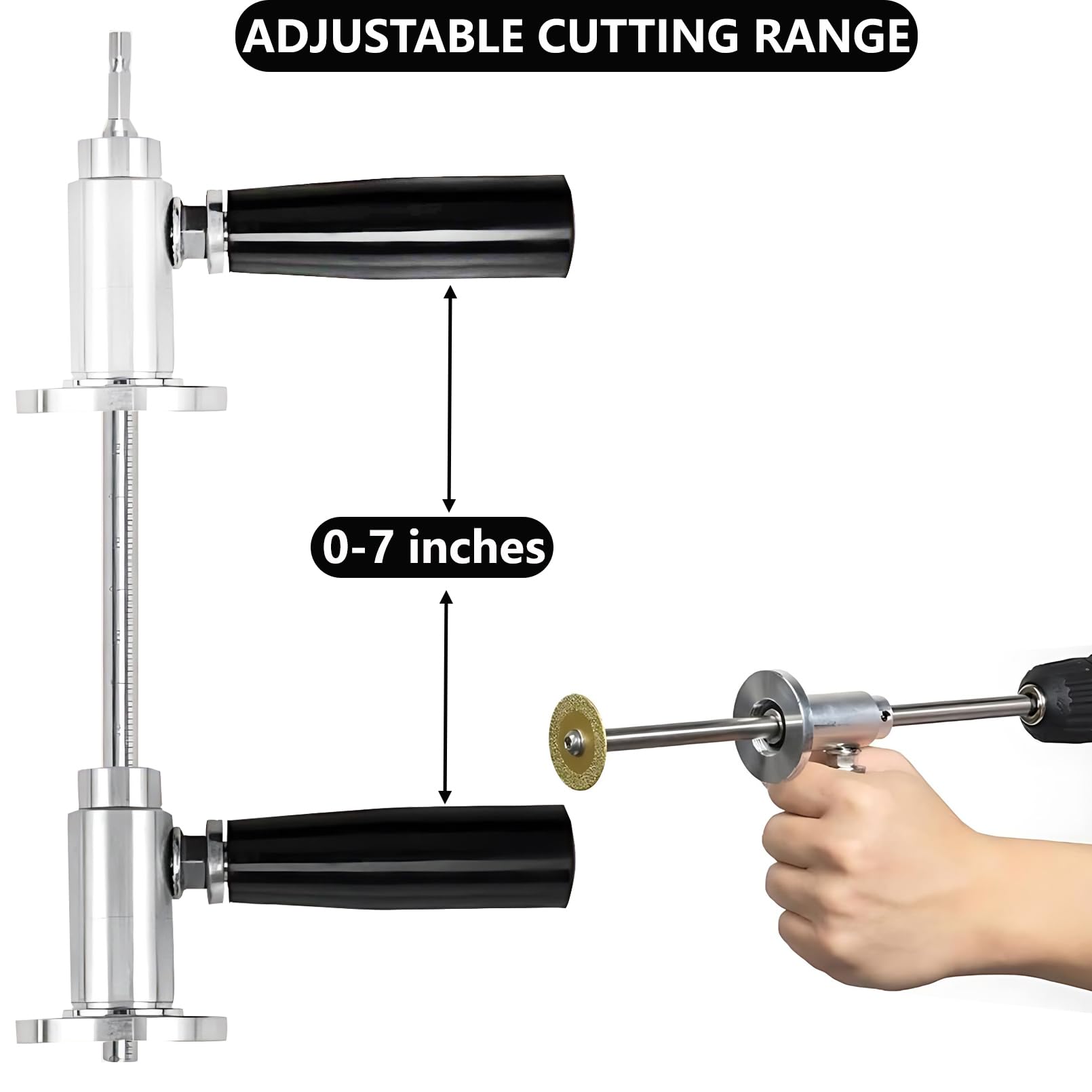 Inside PVC Pipe Cutter diamond wheel adds durability and precision.