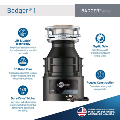 InSinkErator Badger Dura-Drive motor powers through everyday scraps
