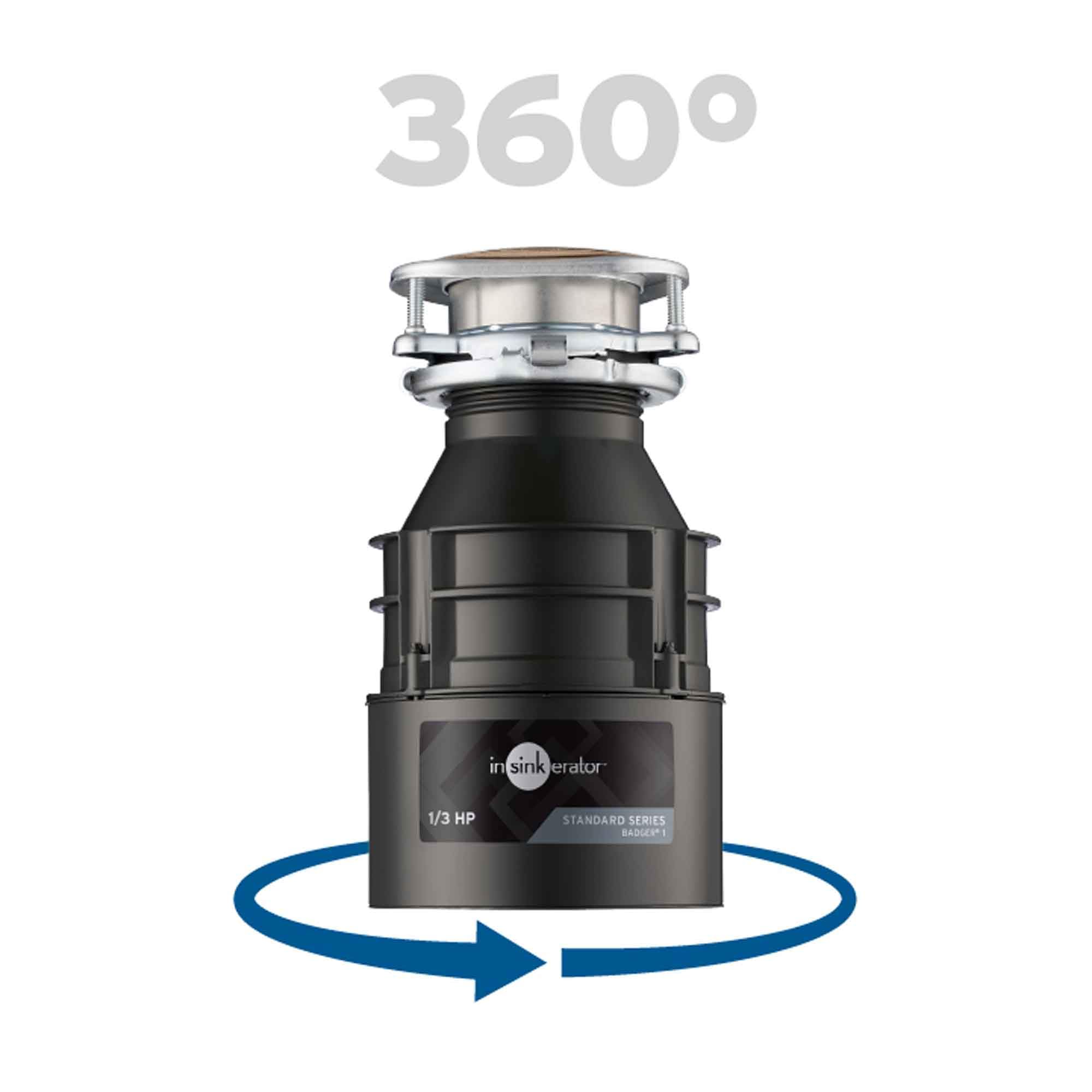 InSinkErator Badger 1 durable components promise long-lasting performance.
