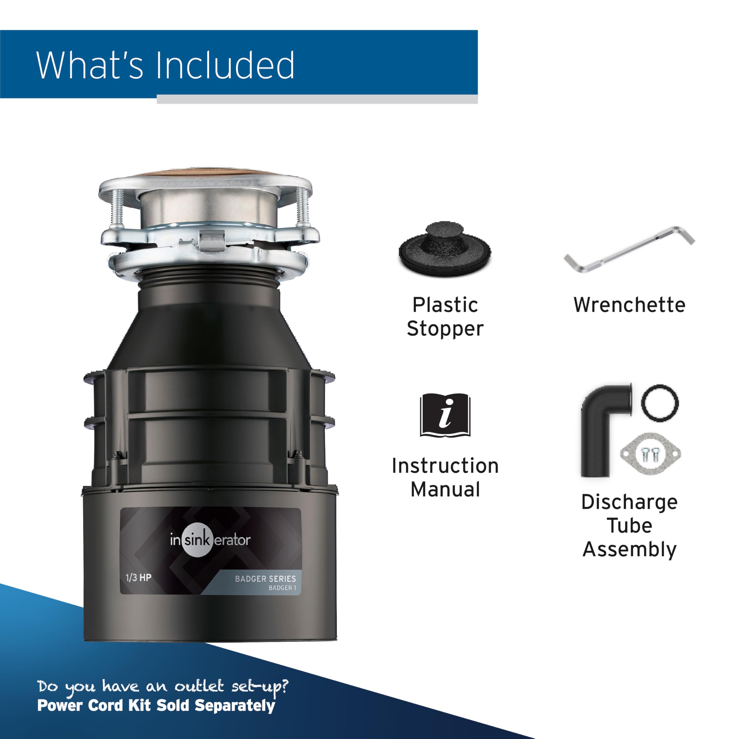 InSinkErator Badger 1 septic-safe option for well-maintained systems.