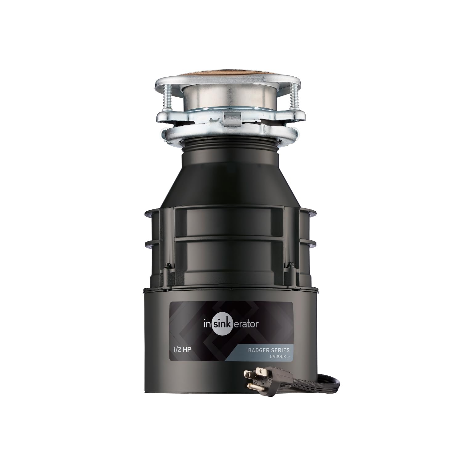 InSinkErator Badger 5 under-sink installation with power cord for quick setup
