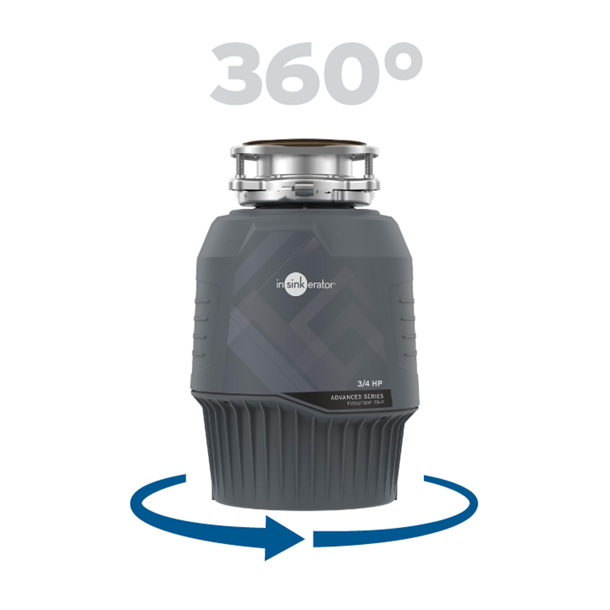 Space-saving footprint frees under-sink space for appliances.