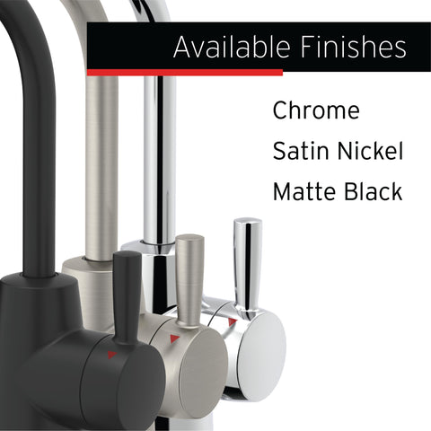 Close-up of the satin nickel finish on HOT250 detailing its quality.