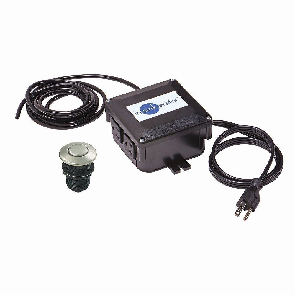 InSinkErator STS-OOSN air switch button on satin nickel for island sink control