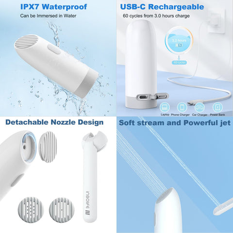 Insolife portable bidet IPx7 waterproof design resists splashes during travel