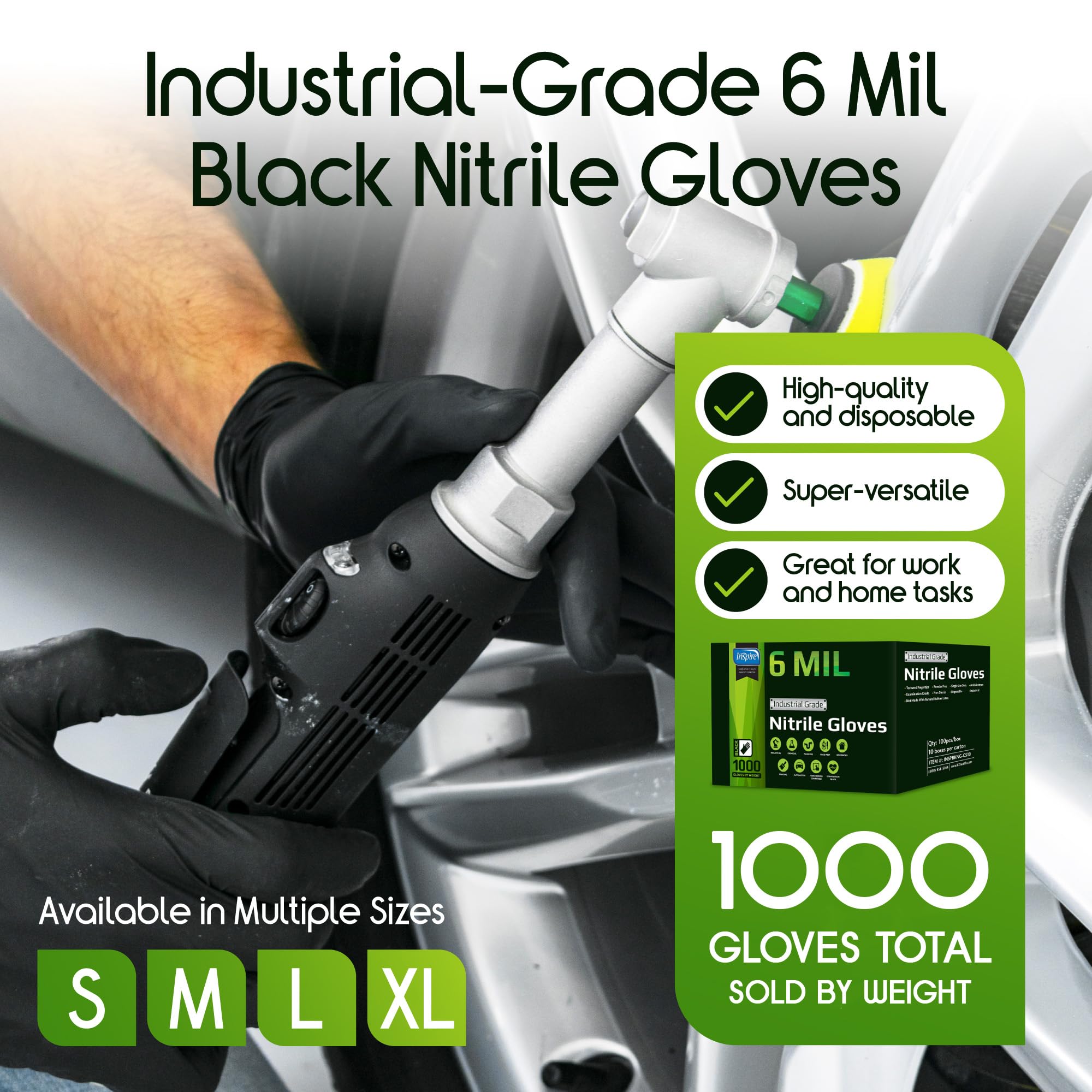 Inspire gloves with textured fingertips for precise grip