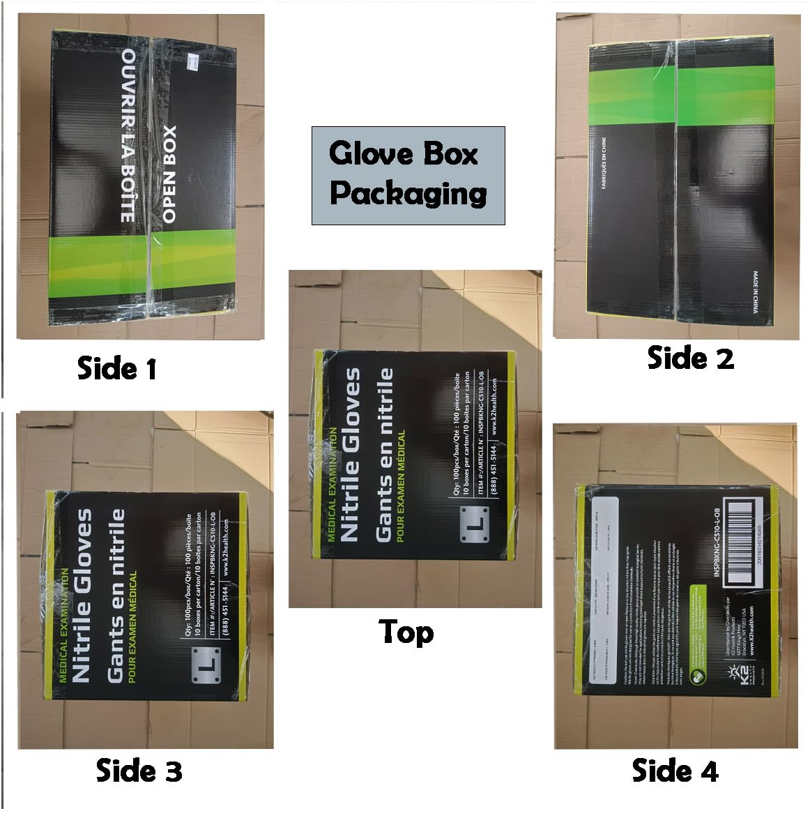 Inspire box contains 100 gloves for easy stocking and reuse