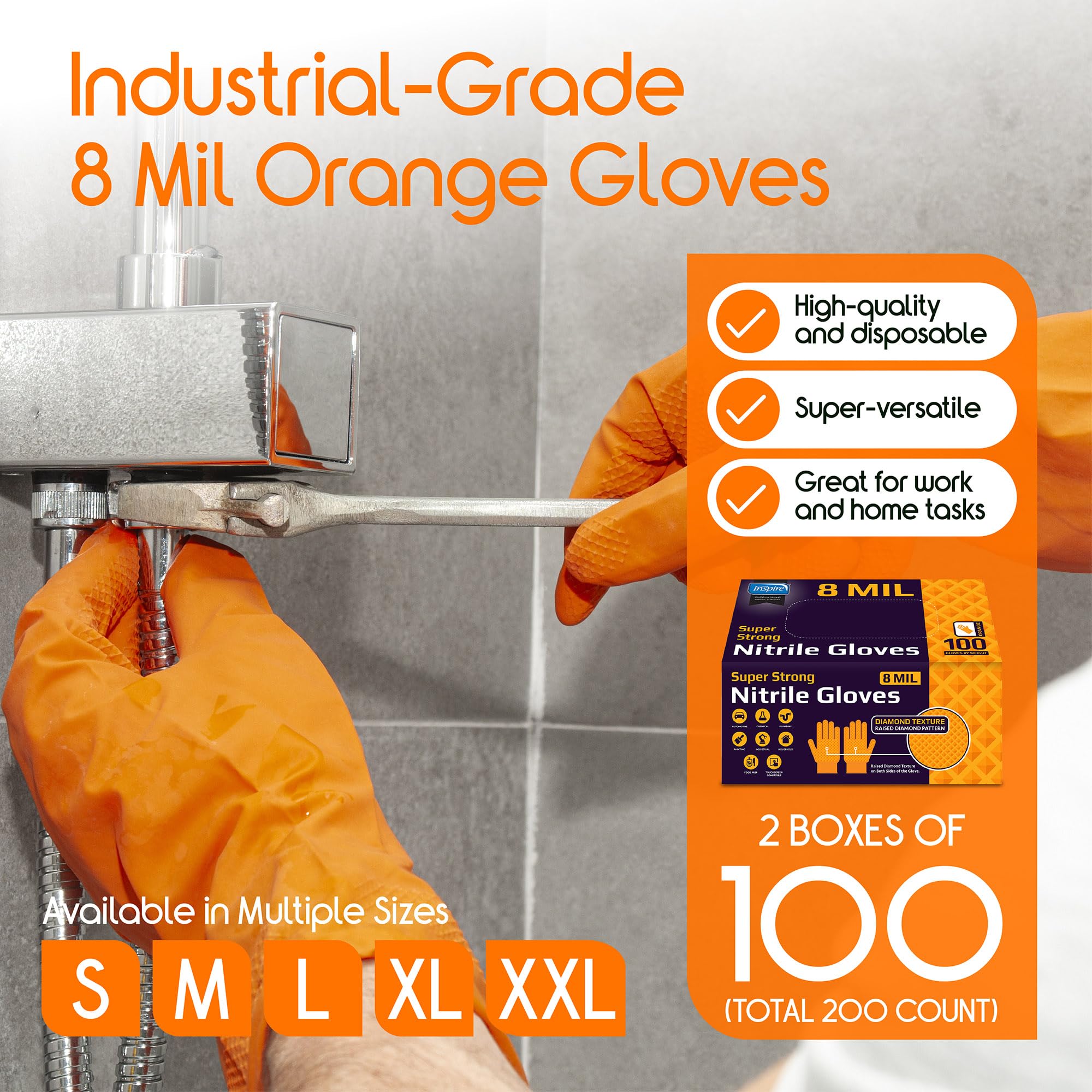 Inspire original quality nitrile gloves delivering reliable strength for professionals.