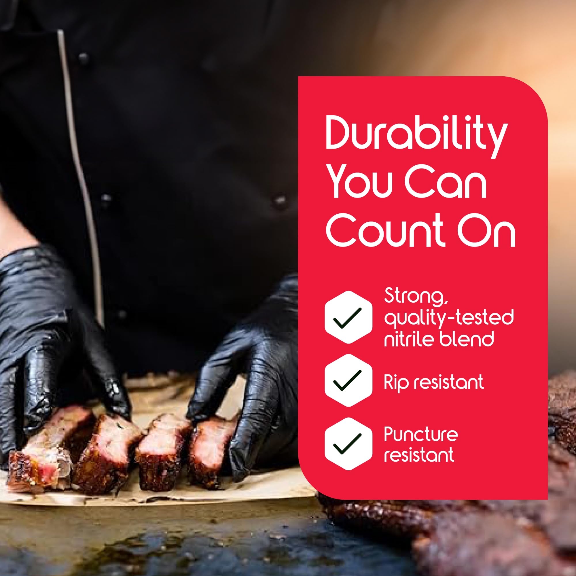 Inspire Food prep gloves in use for clean, safe handling of ingredients.