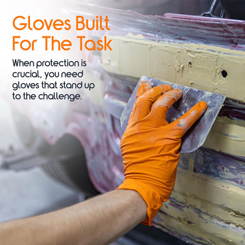 Inspire orange gloves improve visibility on active work sites
