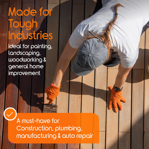 Inspire heavy-duty gloves shown for auto repair and mechanical tasks.