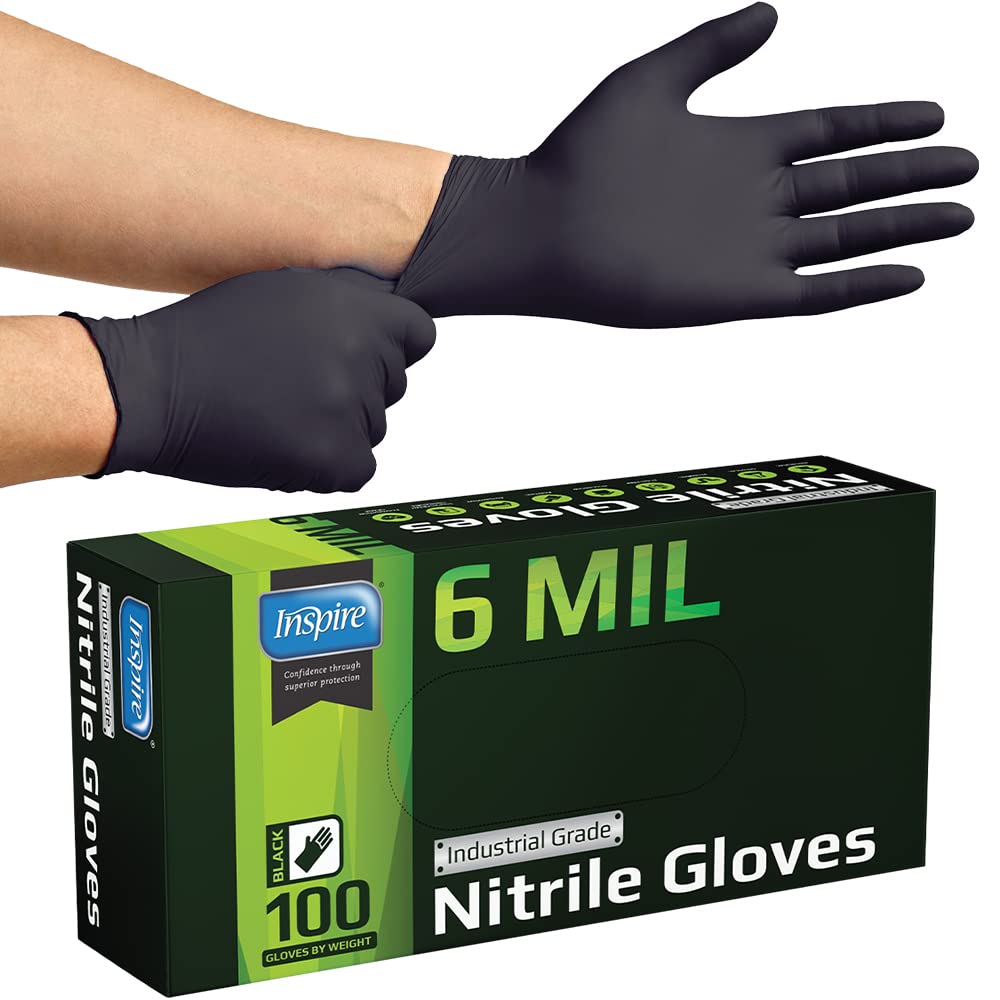 Inspire Heavy Duty latex free gloves reducing allergy risk