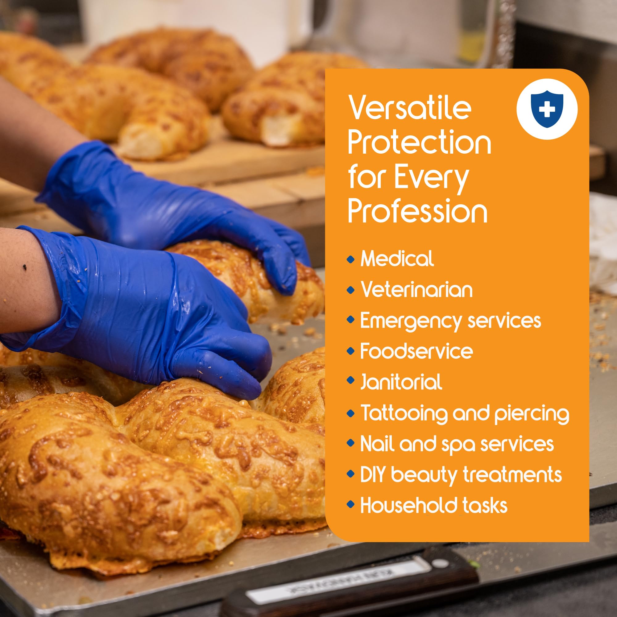 Inspire multipurpose, latex-free gloves are safe for food handling and janitorial duties.