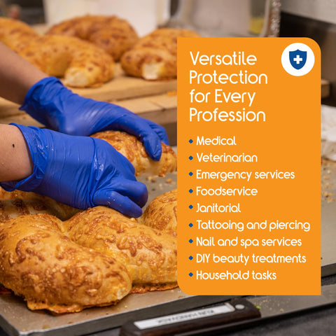 Inspire multipurpose, latex-free gloves are safe for food handling and janitorial duties.