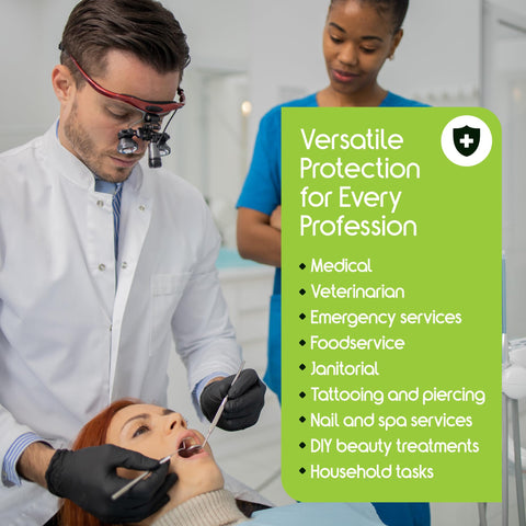 Inspire nitrile gloves multipurpose use for medical, food, janitorial, tattoo, and mechanics