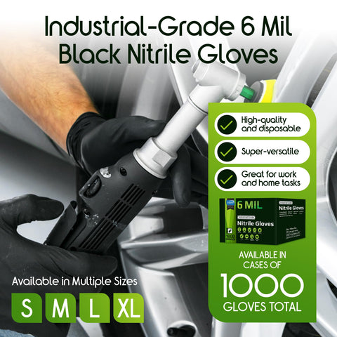 Inspire nitrile gloves with textured fingertips for precise work