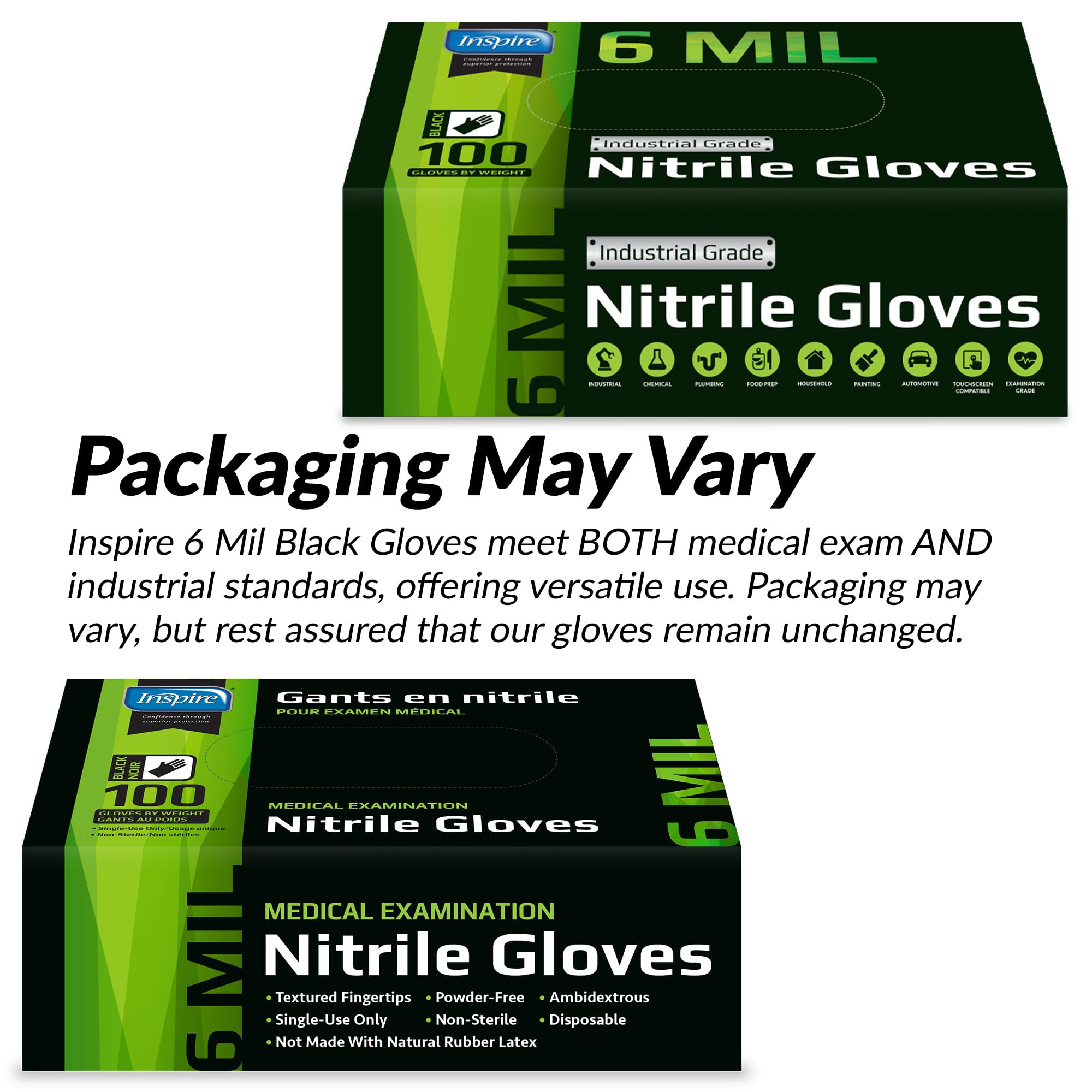 Inspire touchscreen-friendly nitrile gloves for device use without removal